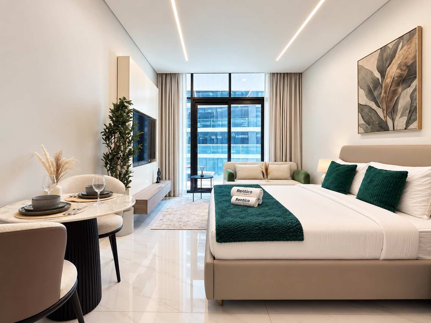 Rentico | Resort Studio | Pool, Sauna, Gym, BBQ