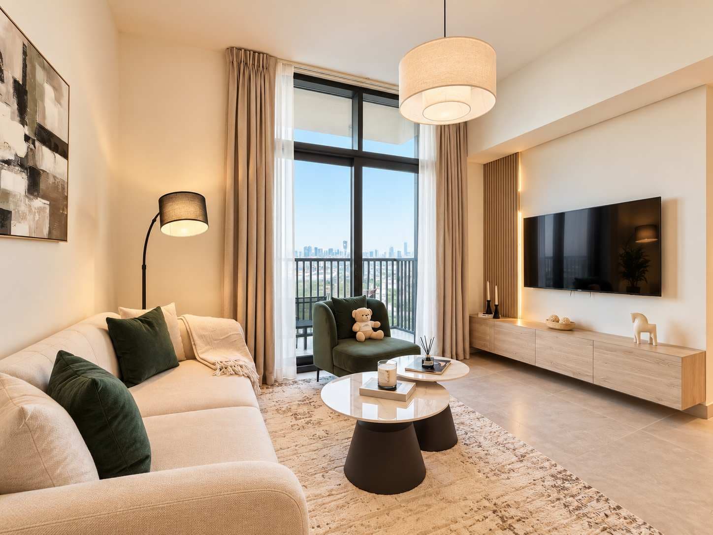 Rentico | 2BR + Office | Pool & Skyline View | JVT