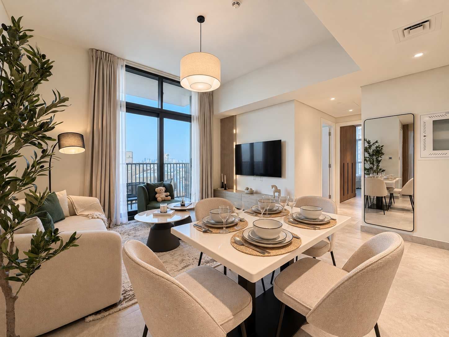 Rentico | 2BR + Office | Pool & Skyline View | JVT โ photo 4